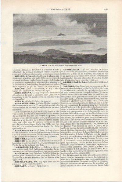 LAMINA V29250: Vista Isla de Pico desde la de Fayal, Las Azores