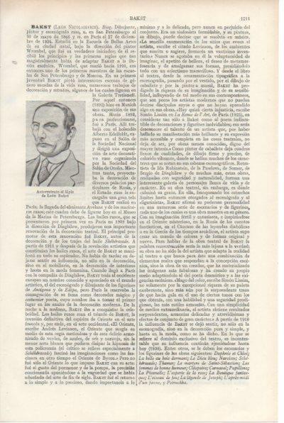 LAMINA V29253: Autorretrado de Leon Bakst
