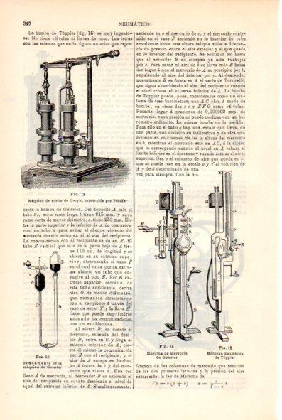 LAMINA V29315: Maquina de aceite de Geryk y maquina de mercurio de Geissler