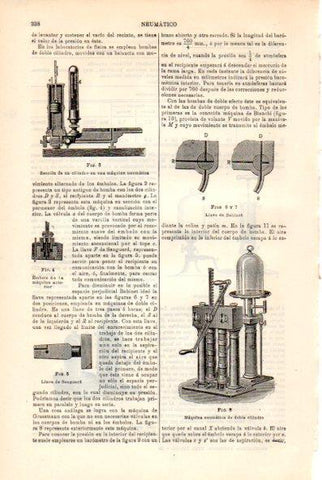 LAMINA V29314: Maquina neumatica de doble cilindro