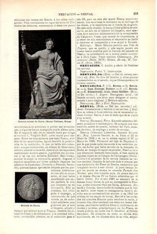 LAMINA V29306: Estatua y moneda de Nerva