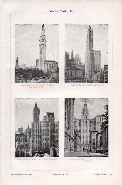 LAMINA V29484: Vistas de edificios de Nueva York