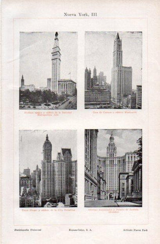 LAMINA V29484: Vistas de edificios de Nueva York