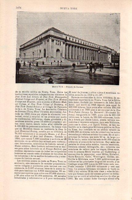 LAMINA V29482: Palacio de Correos, Nueva York