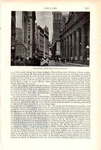 LAMINA V29481: Broad Street y Bolsa de Comercio en Nueva York