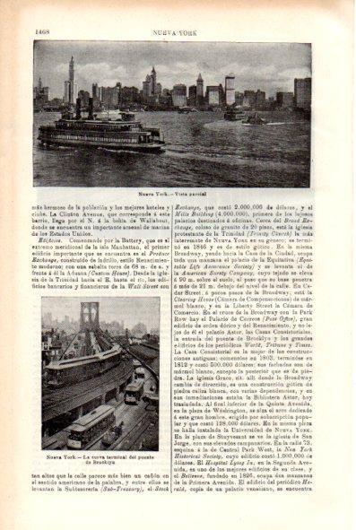 LAMINA V29479: Vista y curva terminal puente de Brooklyn, Nueva York