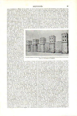 LAMINA V29497: Muralla romana de Barcelona reconstruccion de las torres
