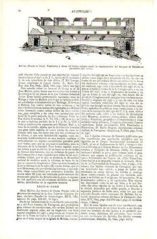 LAMINA V29499: Dibujo de los vomitorios y cavea del teatro romano en Acinipo, Malaga