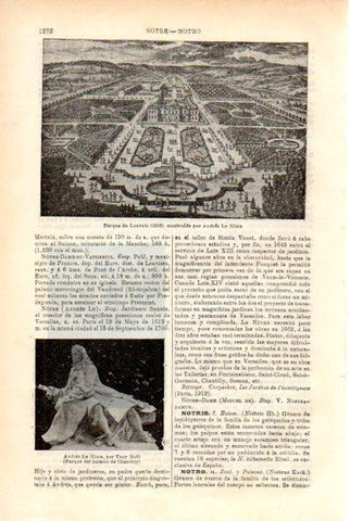 LAMINA V29454: Parque de Louvois 1690 por Le Notre