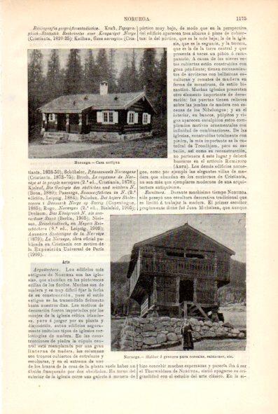 LAMINA V29444: Casa y granero en Noruega
