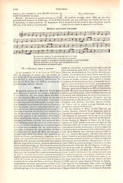 LAMINA V29441: Himno nacional de Noruega