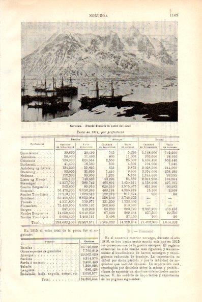 LAMINA V29440: Fiordo durante la pesca del skrei, Noruega