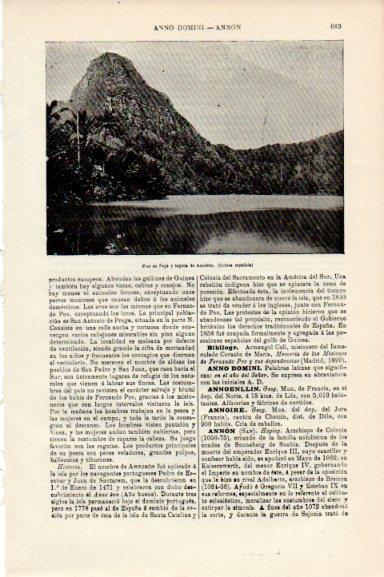 LAMINA V30781: Pico de Fogo y laguna de Annobon, Guinea
