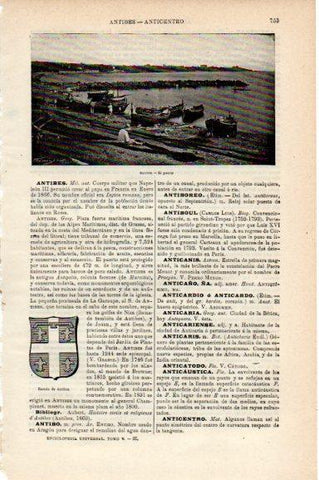 LAMINA V30793: Puerto de Antibes, Francia