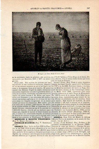 LAMINA V30767: El Angelus por Millet