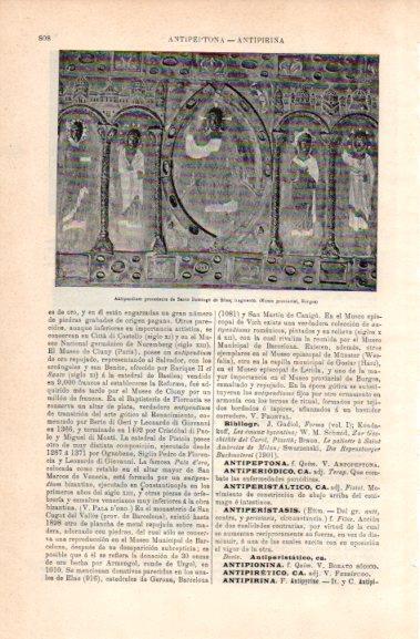 LAMINA V30803: Antipendium de Santo Domingo de Silos, fragmento 