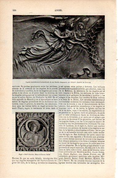 LAMINA V30764: Angeles en Arca relicario de san Cenobio