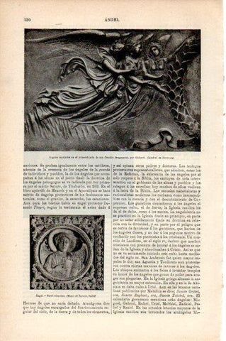 LAMINA V30764: Angeles en Arca relicario de san Cenobio