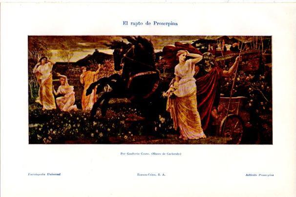 LAMINA V30727: El rapto de Proserpina por G. Crane