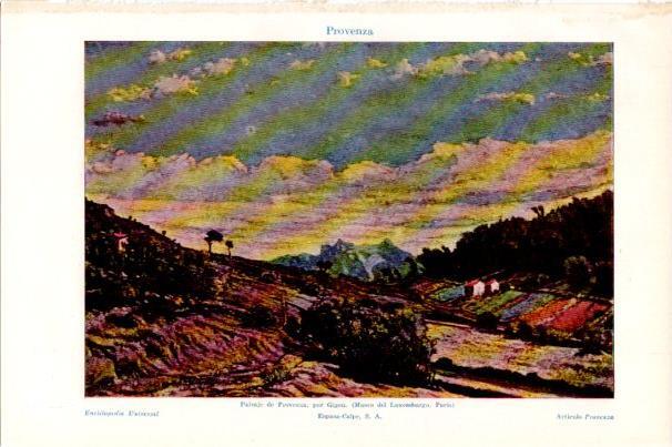 LAMINA V30726: Paisaje de Provenza por Gigou