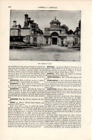 LAMINA V30753: Palacio de Anet, Francia