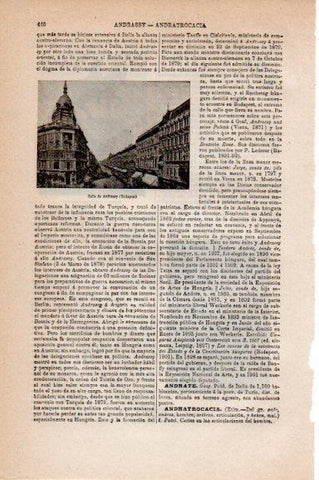 LAMINA V30746: Calle Andrassy en Budapest