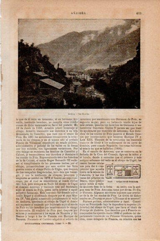 LAMINA V30743: Vista de Las Escaldas, Andorra