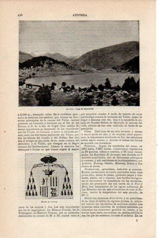 LAMINA V30742: Lago de Angulastres en Andorra