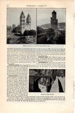 LAMINA V30741: Iglesia y Torre en Andernach, Alemania