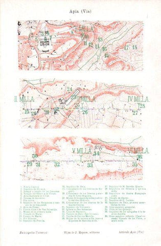 LAMINA V30929: Plano de la Via Apia