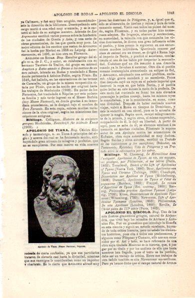 LAMINA V30840: Apolonio de Tiana busto