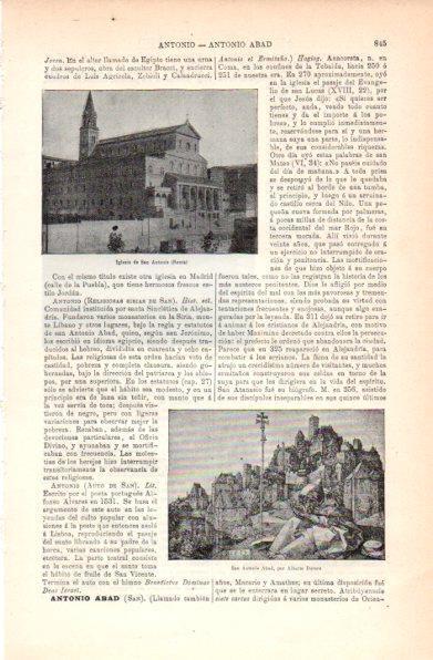 LAMINA V30827: San Antonio Abada por Alberto Durero
