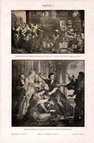 LAMINA V30867: Aquiles por F. Franck el Joven y Rubens