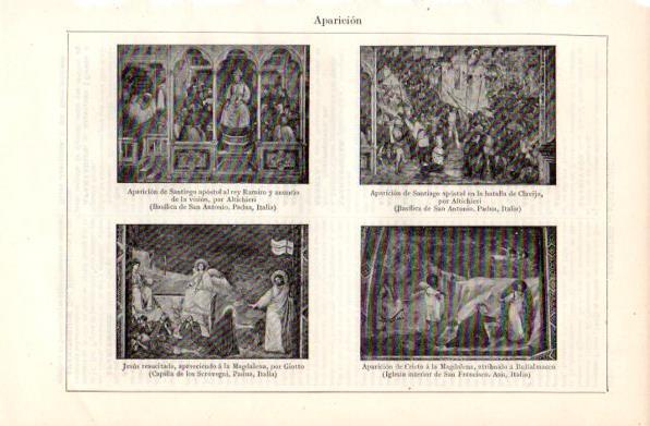 LAMINA V30858: Aparicion por Atichieri Giotto y Buffalmacco