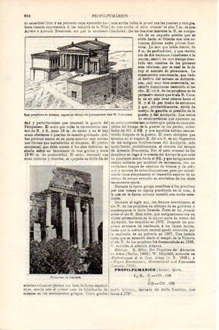 LAMINA V30556: Propileos de Baldeck, Libano