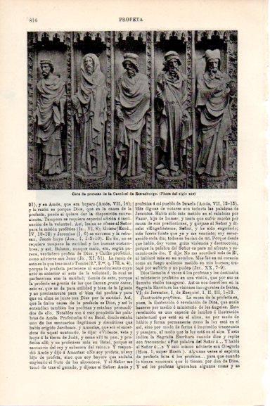 LAMINA V30551: Coro de profetas de la Catedral de Estrasburgo