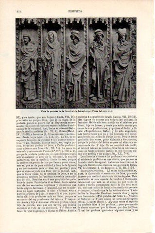 LAMINA V30551: Coro de profetas de la Catedral de Estrasburgo