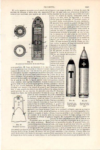 LAMINA V30567: Proyectil de iluminacion Krupp