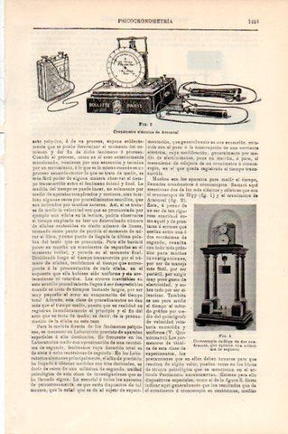 LAMINA V30573: Cronometro electrico de Arsonval