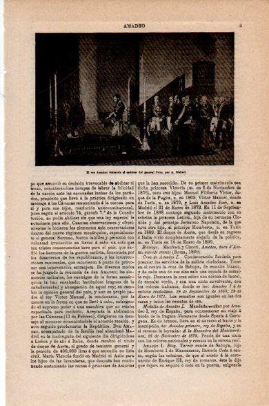 LAMINA V30581: El rey Amadeo visitando el cadaver del general Prim por A. Gisbert