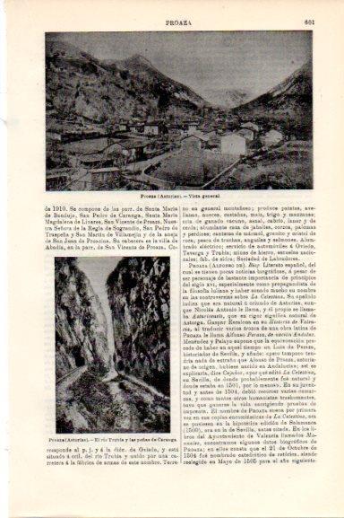 LAMINA V30539: Vista y el rio Trubia en Proaza, Asturias
