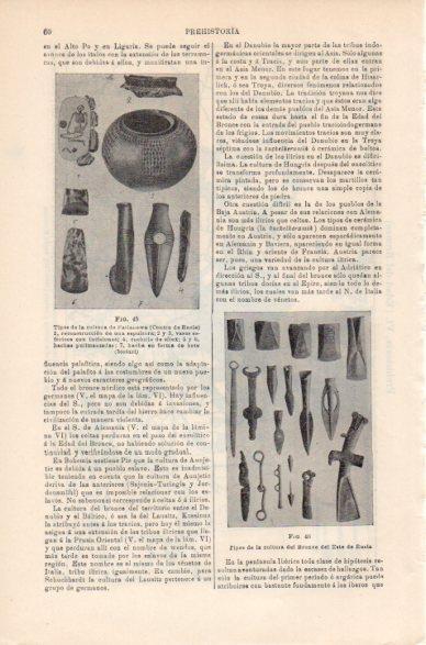 LAMINA V30498: Utensilios de la cultura del Bronce del Este de Rusia