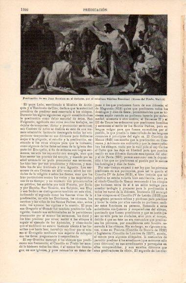 LAMINA V30489: Predicacion de San Juan Bautista en el desierto por M. Stanzioni