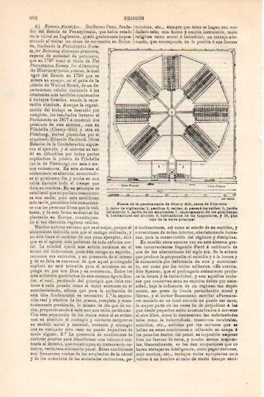 LAMINA V30527: Planta de la penitenciaria de Cherry Hill, Filadelfia