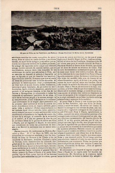 LAMINA V30520: El General Prim en los Castillejos por Fortuny