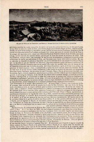 LAMINA V30520: El General Prim en los Castillejos por Fortuny