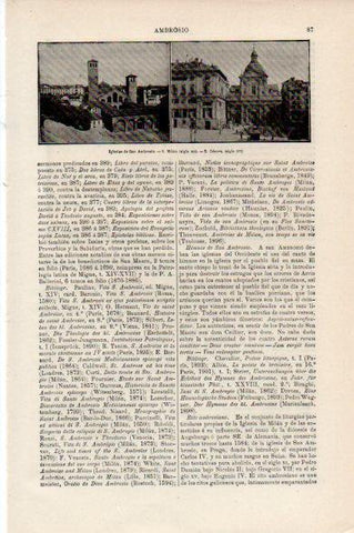 LAMINA V30594: Iglesias de San Ambrosio en Milan y Genova