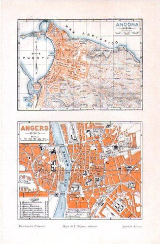LAMINA V30933: Planos de Ancona y Angers