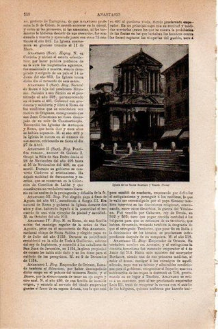 LAMINA V30672: Iglesia de los Santos Anastasio y Vicente, Roma