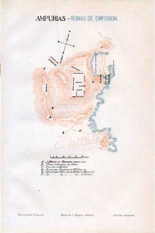 LAMINA V30688: Ruinas de Emporion en Ampurias